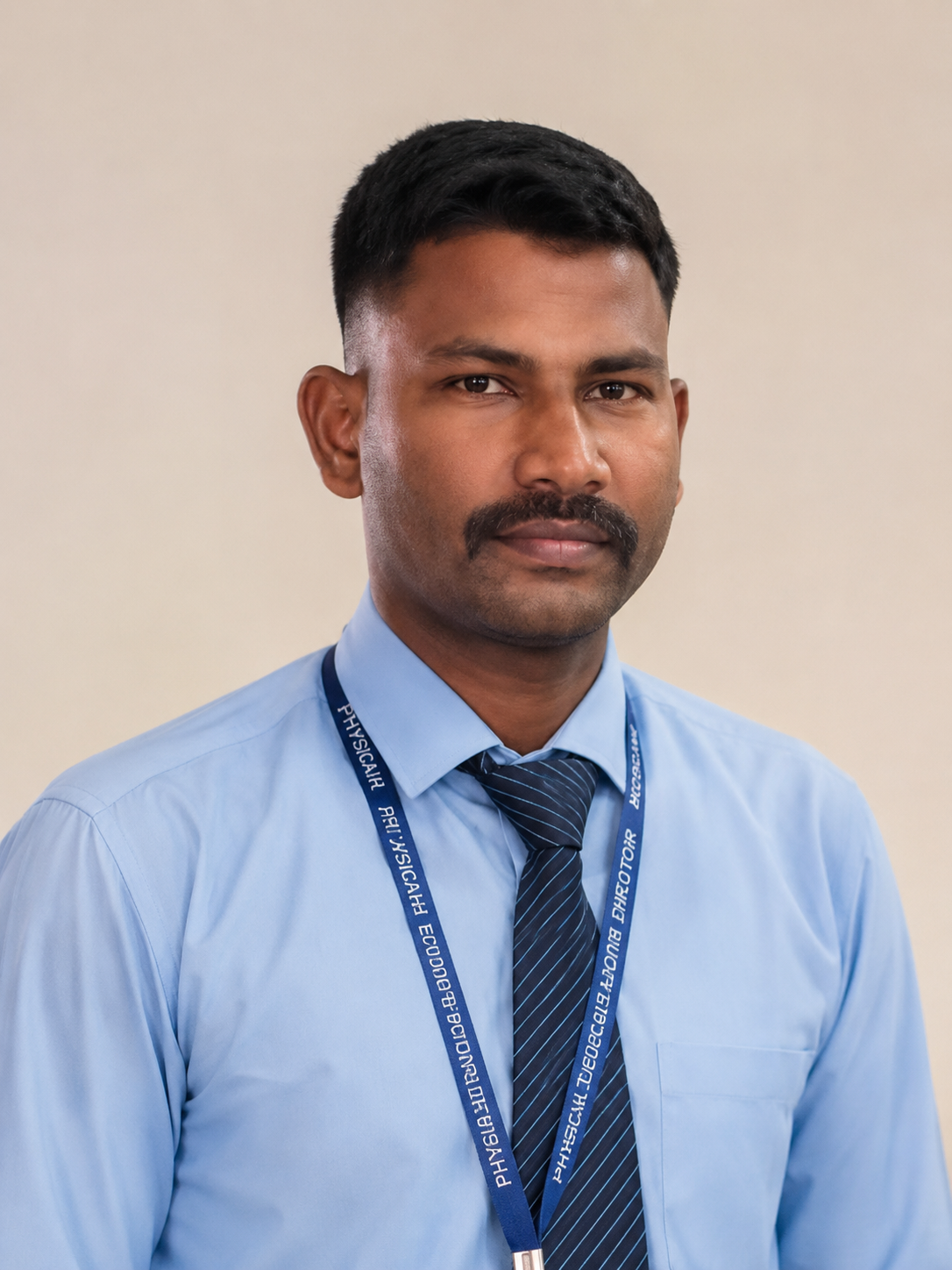 Portrait of Mr. T. Vasantha kumar., Msc,. Mped., NIS.,, Physical Education Director